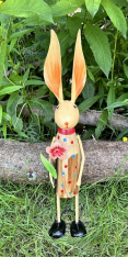 POPCORN RABBIT W/FEET HOLDING A DAISY *NEW* AVAIL JAN 2025